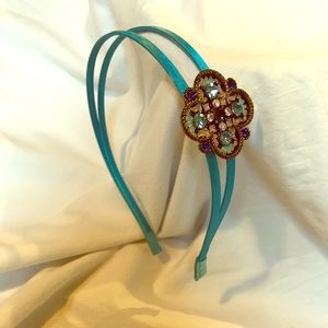 Headband with glam! Turquoise